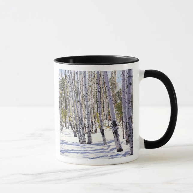 Aspen Trees in the Forest Mug (Right)