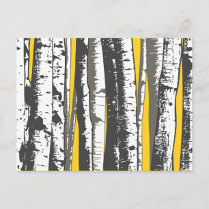 aspen trees postcard