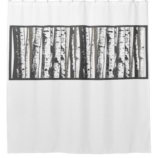 aspen trees shower curtain (Front)