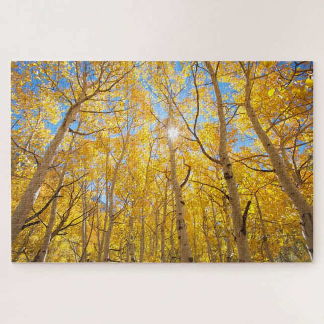 Aspen Trees | Sierra Nevada Mountains, CA Jigsaw Puzzle (Horizontal)