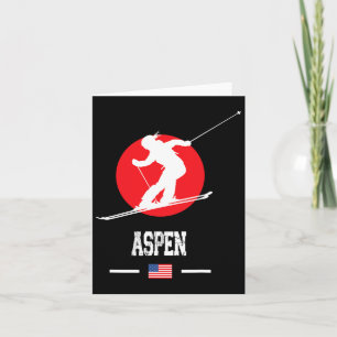 Aspen Usa Ski Resort Rocky Mountains American Skii Card