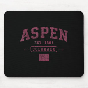 Aspen vintage sports colorado athletic throwback mouse pad