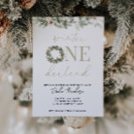 ASPEN Winter ONEderland 1st Birthday Invitation<br><div class="desc">This invitation has the sweetest design for your little one's first birthday. Invite family and friends to a winter ONEderland with this beautiful invite.</div>