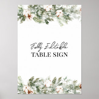 ASPEN Winter ONEderland Table Sign