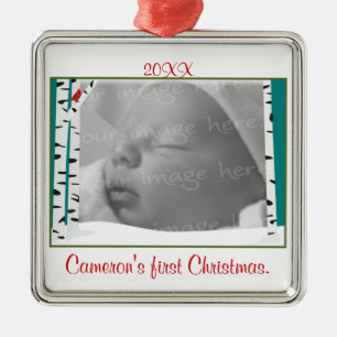 Aspen Woods Personalised Photo Ornament