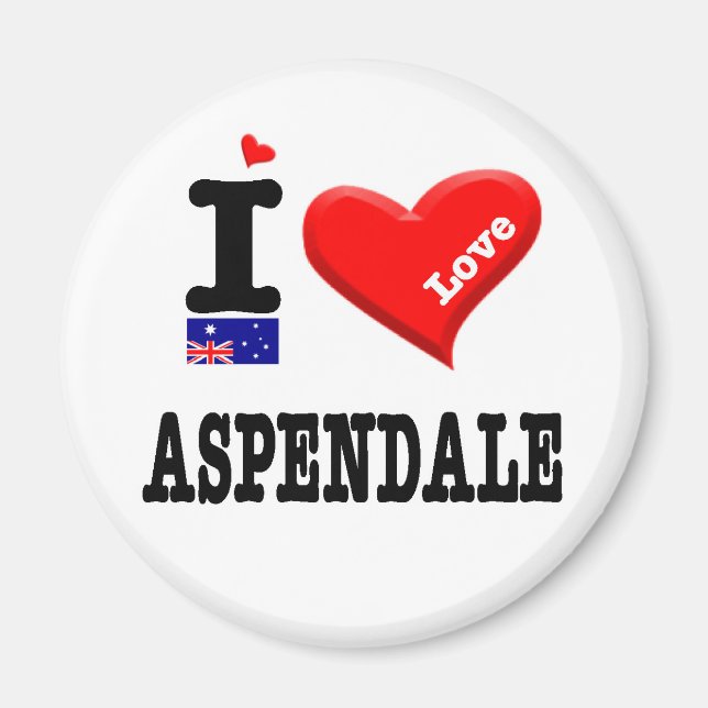 ASPENDALE - I Love Magnet (Front)