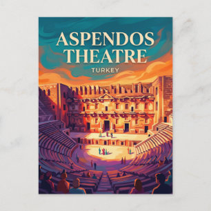 Aspendos Roman Theatre Turkey Postcard