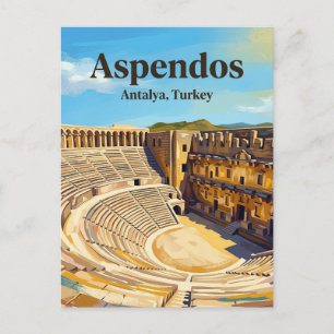 Aspendos Theatre, Serik, Mediterranean Postcard