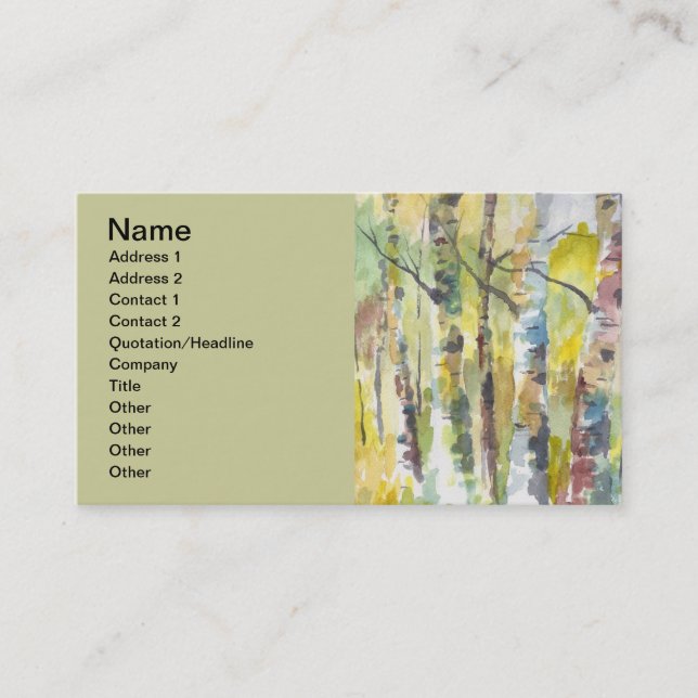 Aspens Business Card (Front)