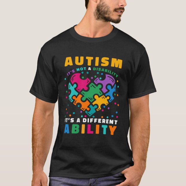 Asperger Syndrome Awareness for Mom Dad Aunt with  T-Shirt (Front)