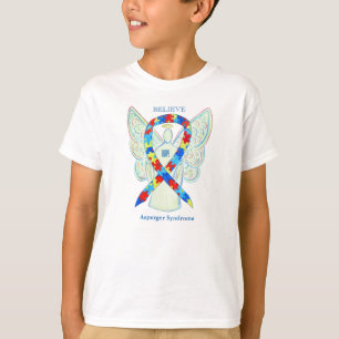 Asperger Syndrome Awareness Ribbon Angel Shirt