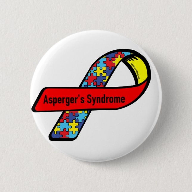Aspergers Awareness 6 Cm Round Badge (Front)