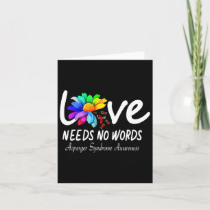 Asperger's Syndrome Awareness Card