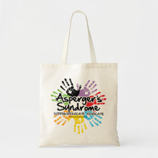 Asperger's Syndrome Handprint Tote Bag