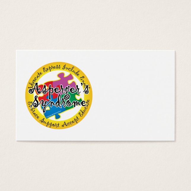 Asperger's Syndrome Puzzle Pin (Front)