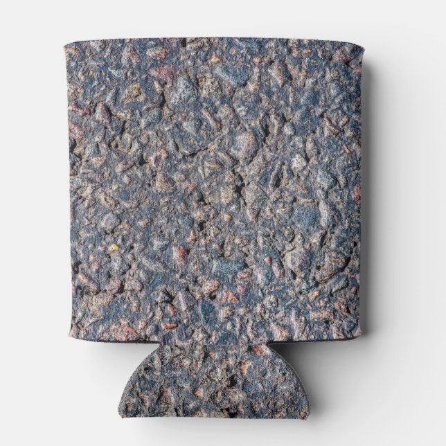 Asphalt and pebbles texture can cooler (Back)