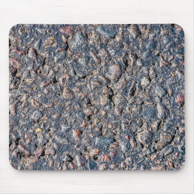 Asphalt and pebbles texture mouse pad (Front)