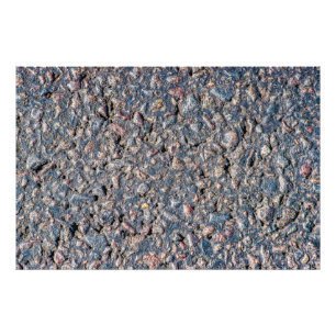 Asphalt and pebbles texture photo print