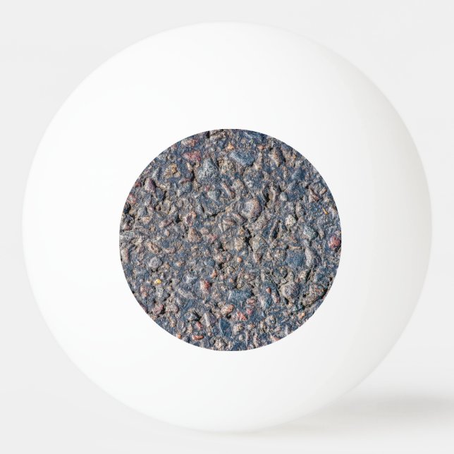 Asphalt and pebbles texture ping pong ball (Front)