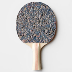 Asphalt and pebbles texture ping pong paddle