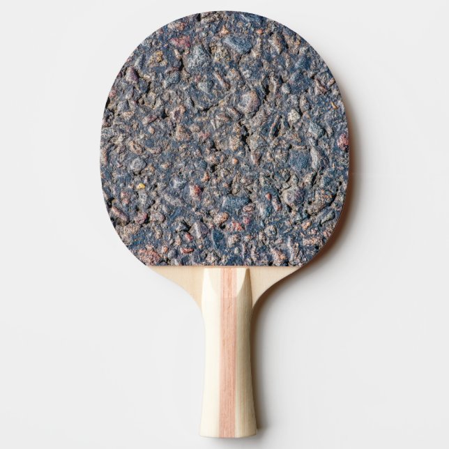 Asphalt and pebbles texture ping pong paddle (Back)