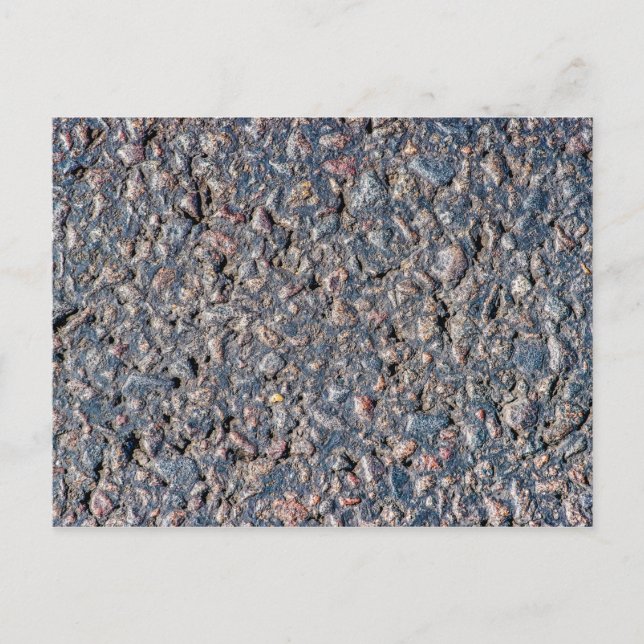 Asphalt and pebbles texture postcard (Front)