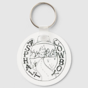 Asphalt Cowboy logo keychain