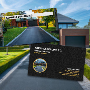 Asphalt Driveway Sealing Company Business Card