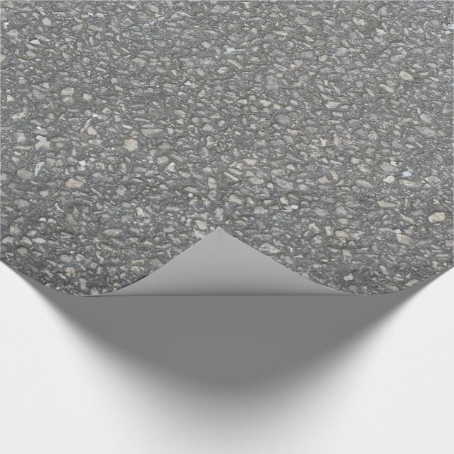Asphalt Pavement Blacktop Texture Wrapping Paper (Corner)