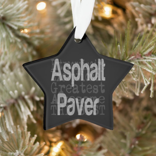 Asphalt Paver Extraordinaire Ornament (Tree)