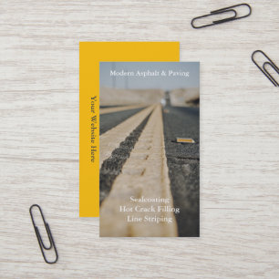 Asphalt & Paving / Driveway Construction Services Business Card