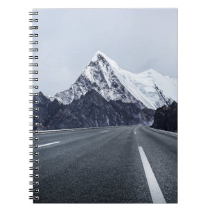 Asphalt Road in front of Snow Mountain Notebook