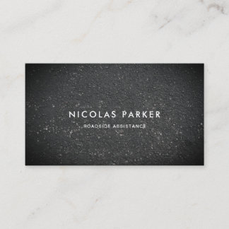 Asphalt road texture business card