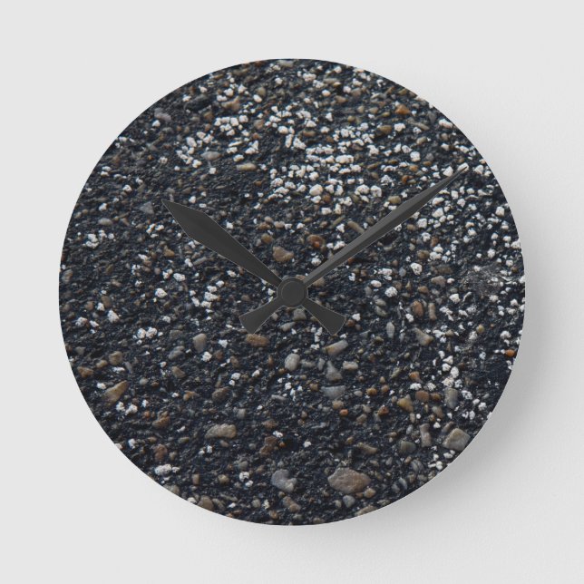 Asphalt wall clock (Front)