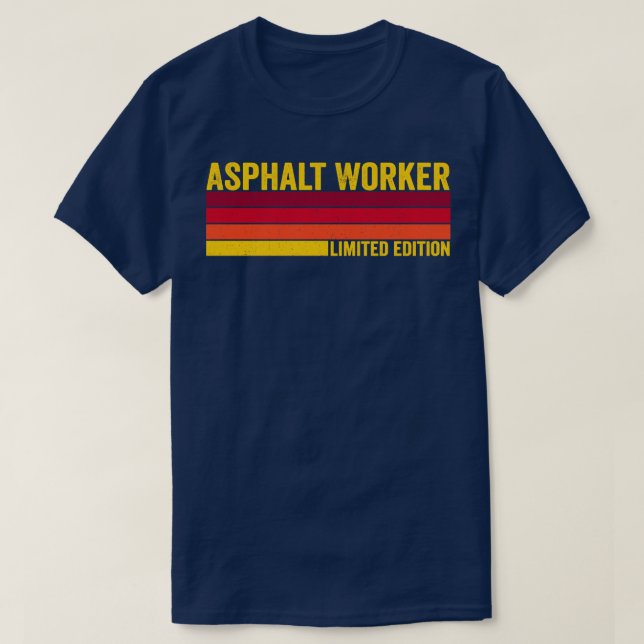 Asphalt Worker T-Shirt (Design Front)