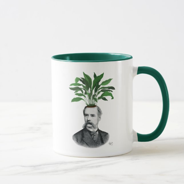 Aspidistra Head Plant Head Mug (Right)