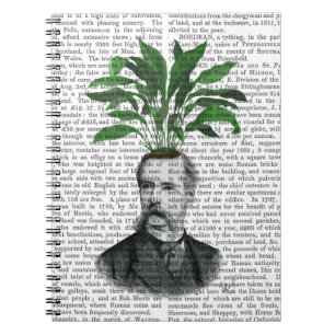 Aspidistra Head Plant Head Notebook