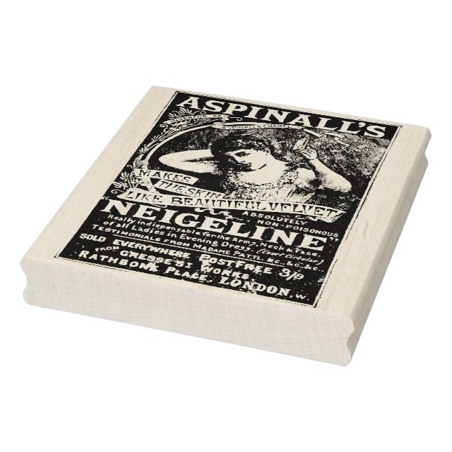 Aspinall's Lotion Vintage Ad Rubber Art Stamp (Stamp)