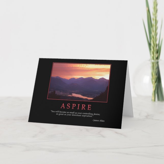 Aspire Greeting Card (Front)