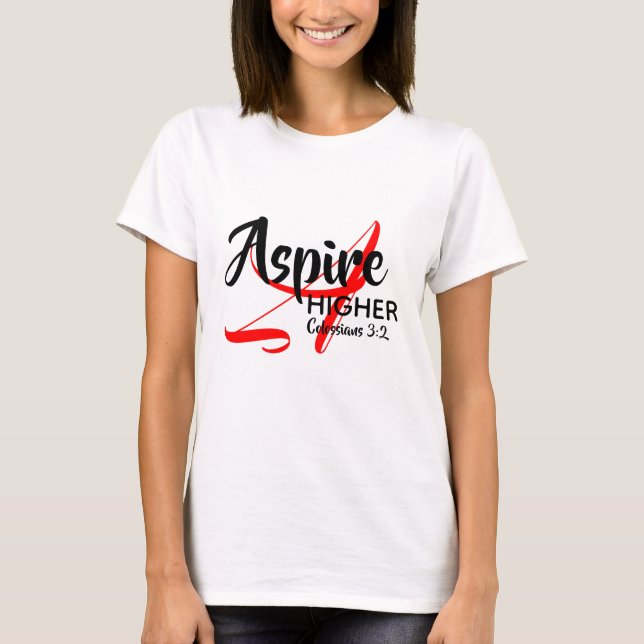 ASPIRE HIGHER Inspire Monogram Christian WHITE T-Shirt (Front)
