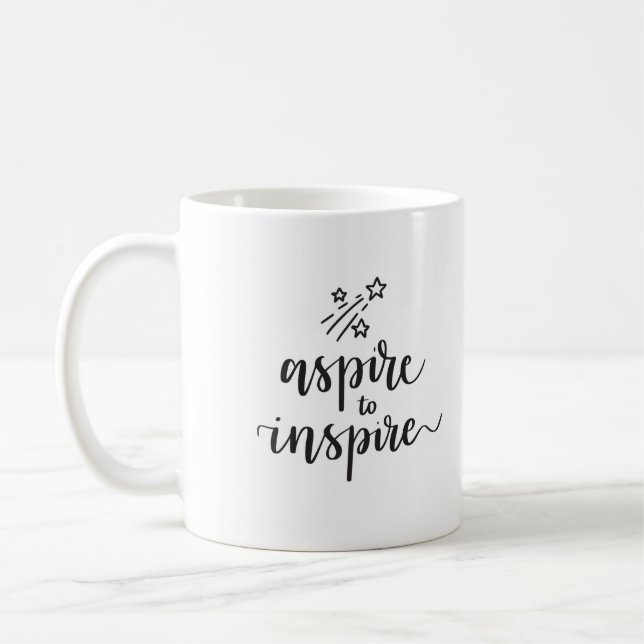 Aspire to Inspire Coffee Mug (Left)