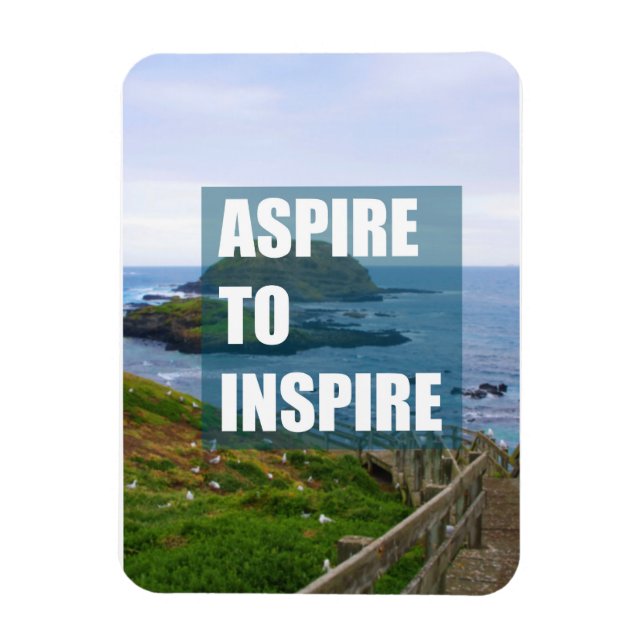 Aspire to inspire magnet (Vertical)