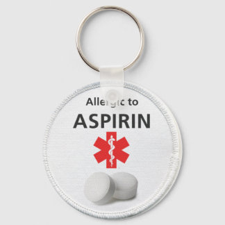 Aspirin Allergy Key Ring