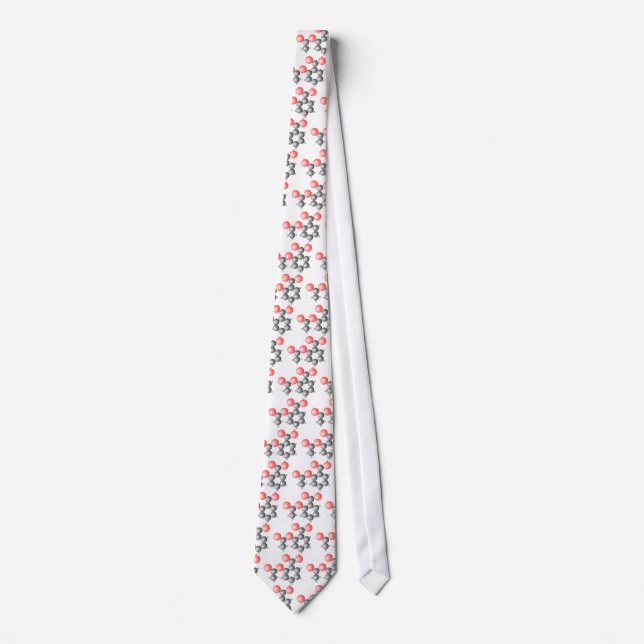 Aspirin Molecular Structure Tie (Front)
