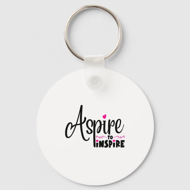 Asre To Insre Sitive Motivational Gift Tee  Key Ring (Front)
