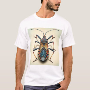 Assassin bug dorsal view 230824IREF228 - Watercolo T-Shirt