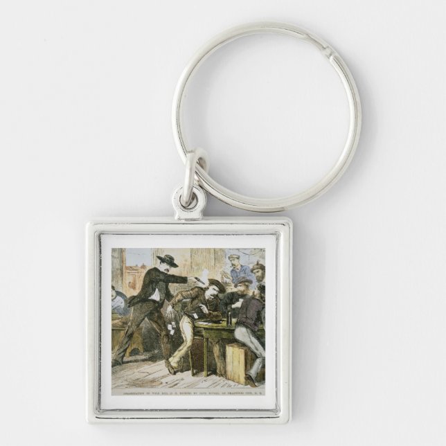 Assassination of 'Wild Bill' (W.B. Hickok) by Jack Key Ring (Front)