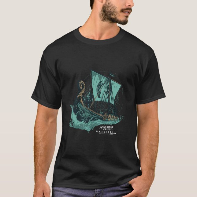 Assassin'S Creed Valhalla Long Boat T-Shirt (Front)