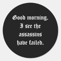 Assassins Sticker