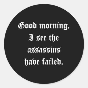 Assassins Sticker